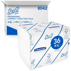 Scott Control Bulk Pack Toilet Tissue - Folded 250sh