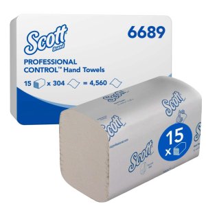 1ply white Kimberley Clark interfold hand towels 6689