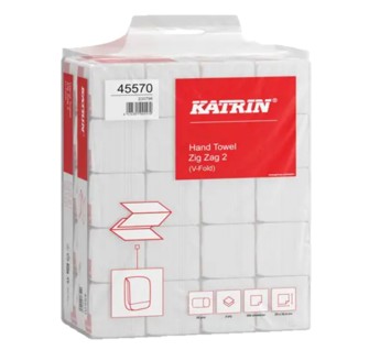 Katrin 45570 2ply Pure V-fold hand towels case 4000