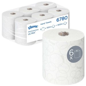 Kleenex ULTRA hand towel rolls White 6780 - 6 x 150m