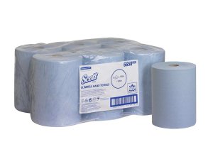 Scott Slimroll hand towel rolls Blue 6658 - 6 rolls
