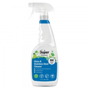6 x H4 Glass and Stainless Steel cleaner - 750ml