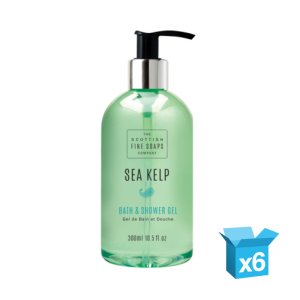 Bath & Shower Gel 6 x 300ml pump bottle sea kelp