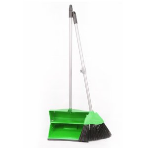 Lobby pan & brush set lightweight green