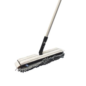 Dual mop bucketless mopping system (spray mop) - contains 2 sided frame , and handle