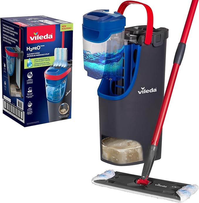 Vildea Flat Mop & Bucket with Clean/Dirt water seperator