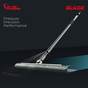 MotorScrubber Blade flat mopping system full kit - includes injection handle, Blade frame, Blade Scrub head