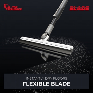 MotorScrubber Blade flat mopping system full kit - includes injection handle, Blade frame, Blade Scrub head