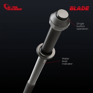 MotorScrubber Blade flat mopping system full kit - includes injection handle, Blade frame, Blade Scrub head