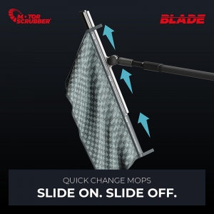Scrub head for MotorScrubber Blade flat mopping system