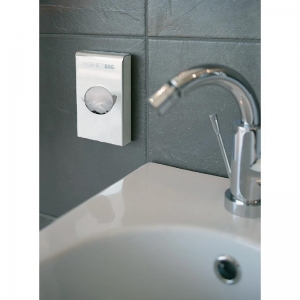 Chrome dispenser for feminine hygiene bags C4301