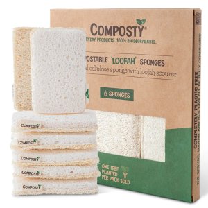 Composty Biodegradable Loofah Sponges