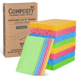 Composty Biodegradable Pop-up Sponges