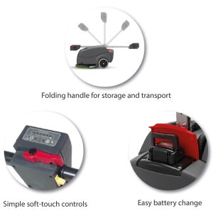 Numatic TTB-1840 NX battery scrubber drier - 1 battery kit