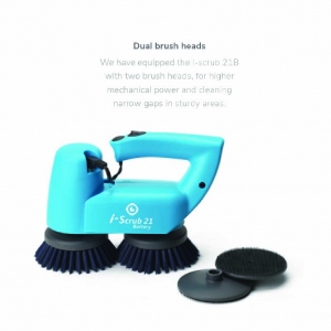 i-Team i-Scrub 21B lightweight power scrubber - 360 rotation, dual brush action