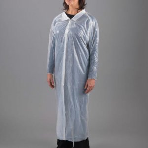 White PE visitor coat