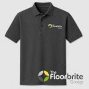 Floorbrite embroidered Polo Shirt Graphite Medium