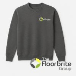 Floorbrite embroidered Sweat Shirt Graphite Large