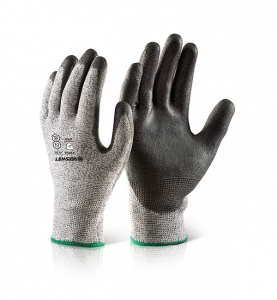 Cut resistant glove to Cut Level C, PU Coated, size Large