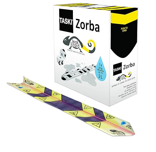 Taski Diversey Zorba Leak Lizard Spillage Containment strips in box