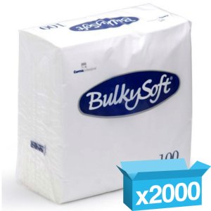 2ply white napkins 40x40cm