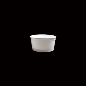 White waxed card ice cream pot 160ml