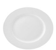 Pure White Wide Rim Plate 11.5