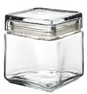 Square Biscotti Jar 1lt