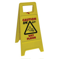 Wet floor signs