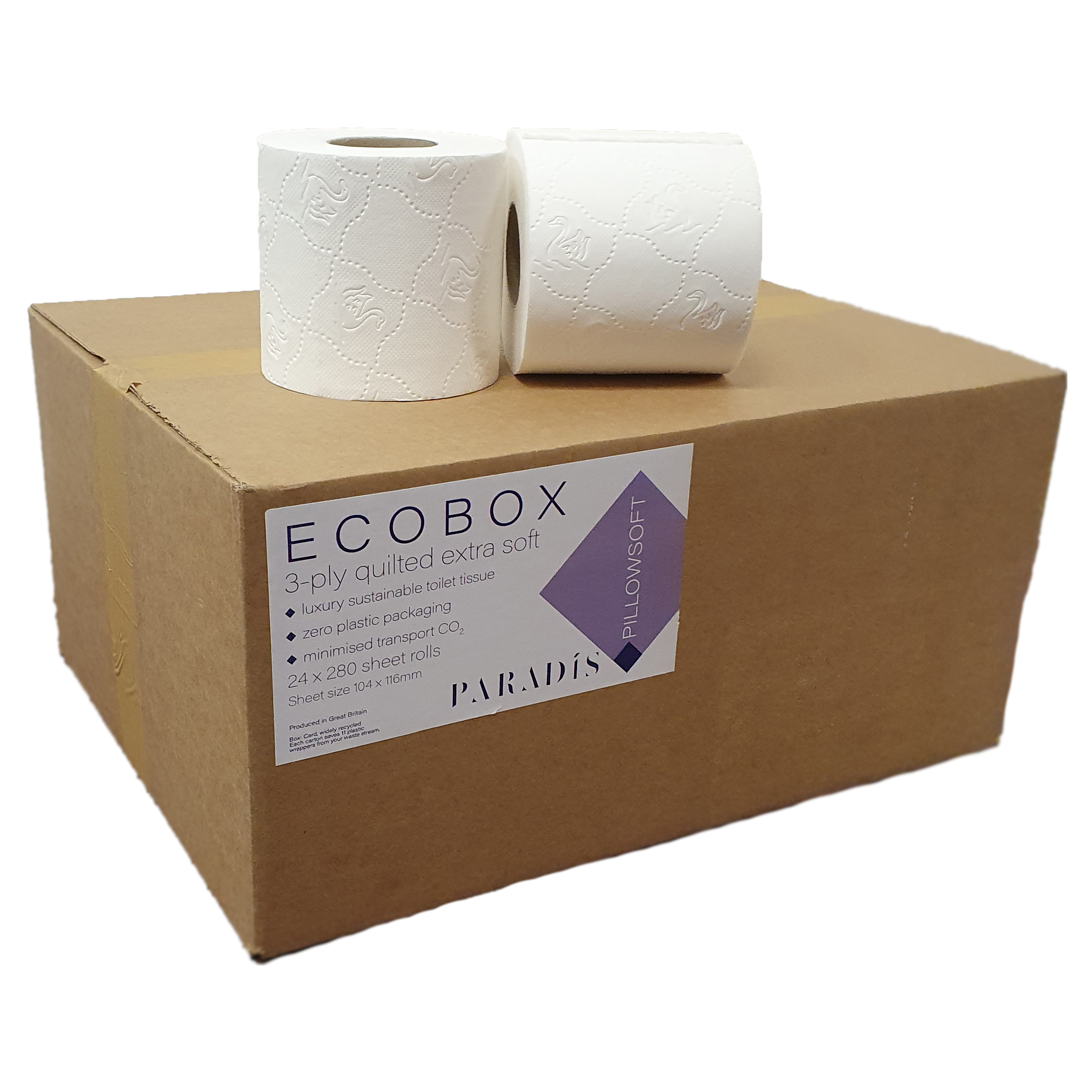Parad&iacute;s Pillowsoft - Ecobox toilet paper