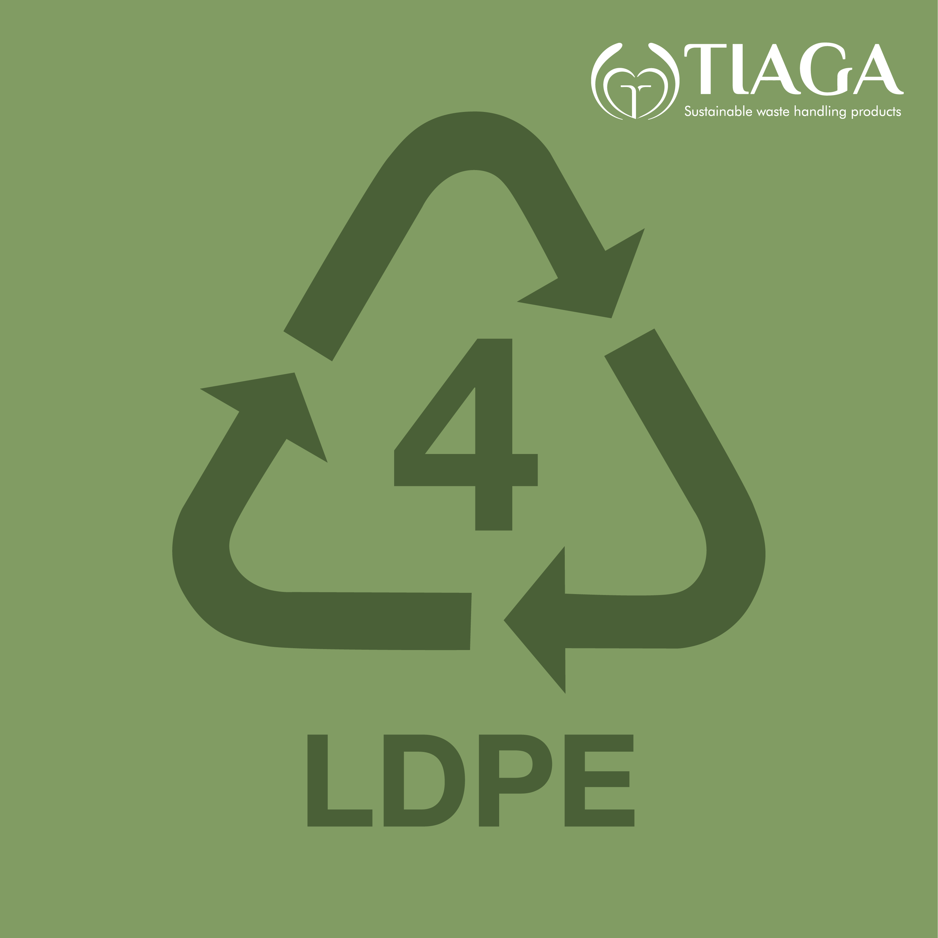 Made with LDPE plastic