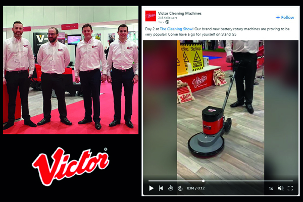 Victor Floorcare stand
