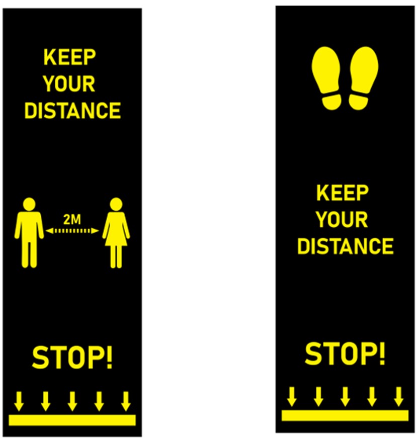 Floor mats and markings